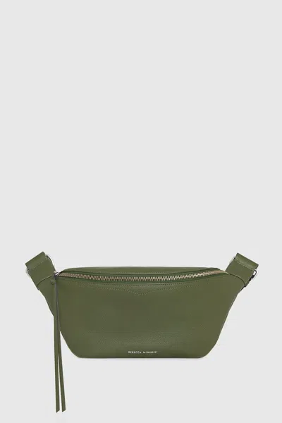 Rebecca Minkoff Bree Belt Bag With Webbing Strap In Green