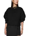 Rebecca Minkoff Brooks Oversize Split Hem Sweater In Black