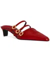 Rebecca Minkoff Buckle Kitten Mule In Red