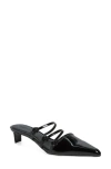 Rebecca Minkoff Buckle Kitten Mule In Black
