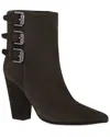 Rebecca Minkoff Bucklebty Suede Bootie In Brown
