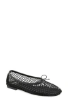 Rebecca Minkoff Bunny Mesh Ballet Flat In Black