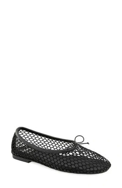 Rebecca Minkoff Bunny Mesh Ballet Flat In Black