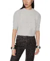 Rebecca Minkoff Campbell Puff Sleeve Wool-blend Sweater In Beige