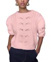 Rebecca Minkoff Campbell Puff Sweater In Pink