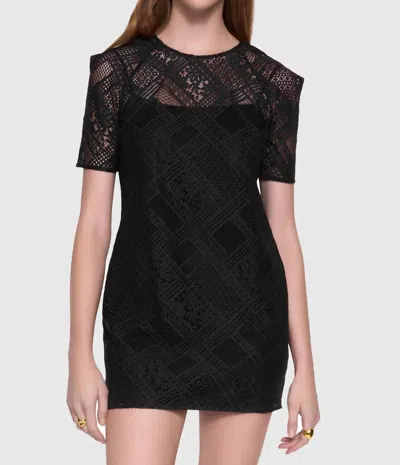 Rebecca Minkoff Cara Lace Dress In True Black