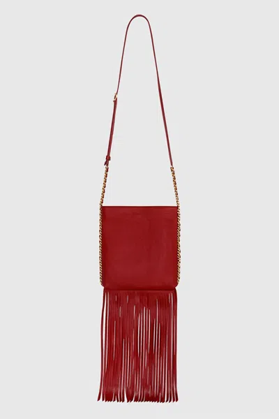 Rebecca Minkoff Carly North South Fringe Crossbody Bag In Siren
