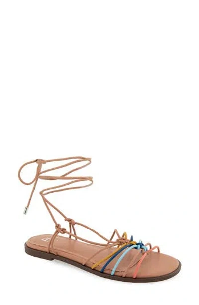 Rebecca Minkoff Caroline Ankle Wrap Sandal In Burgundy