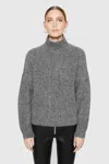 Rebecca Minkoff Caroline Turtleneck Alpaca Blend Sweater In Grey