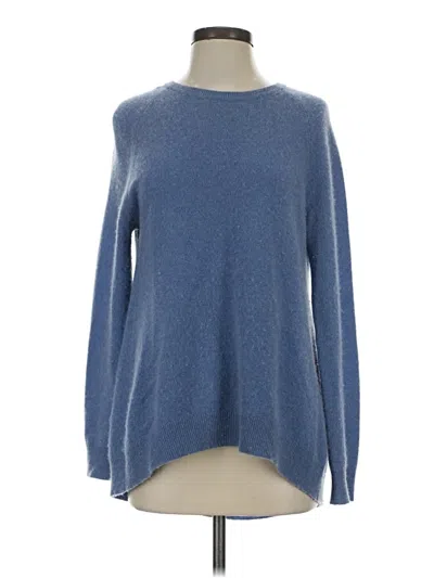 Pre-owned Rebecca Minkoff Cashmere Pullover Sweater In Blue