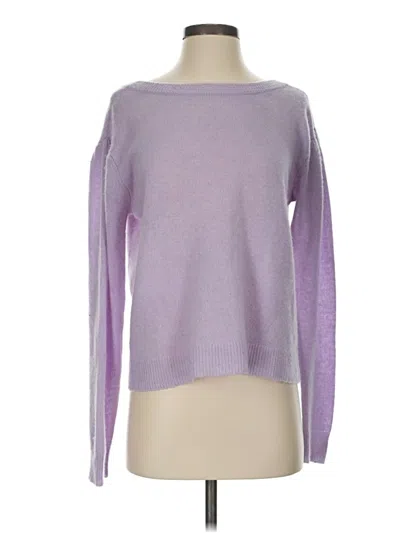 Pre-owned Rebecca Minkoff Cashmere Pullover Sweater In Purple
