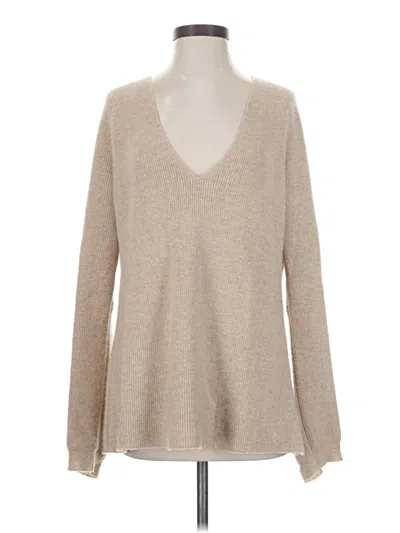 Pre-owned Rebecca Minkoff Cashmere Pullover Sweater In Tan
