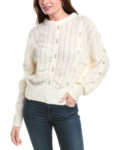Rebecca Minkoff Cecilia Alpaca & Wool-blend Sweater In White