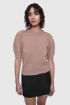 Rebecca Minkoff Celeste Puff Sleeve Cotton Blend Sweater In Primrose