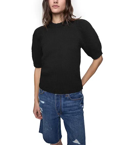 REBECCA MINKOFF CELESTE SHORT SLEEVE SWEATER