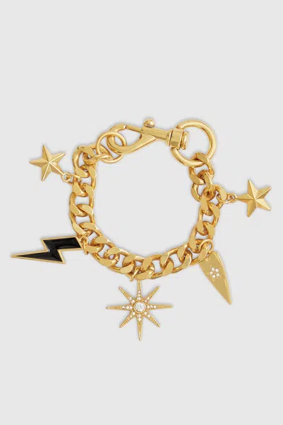 Rebecca Minkoff Celestial Charms Bracelet In Gold