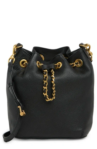 Rebecca Minkoff Chain Bucket Bag In Black
