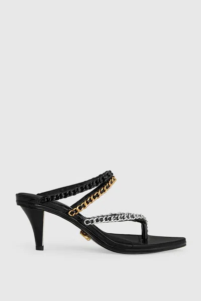 Rebecca Minkoff Chain Sandal In Black