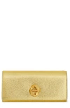 Rebecca Minkoff Chain Strap Crossbody Leather Wallet In Yellow