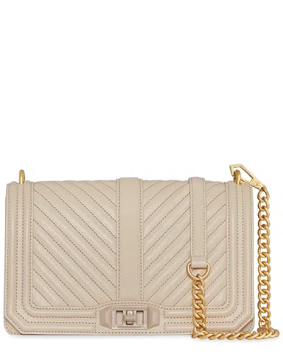 Rebecca Minkoff Chevron Quilted Love Leather Crossbody