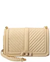 Rebecca Minkoff Love Leather Crossbody Bag In Grey