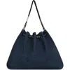 Rebecca Minkoff Chevron Stitch Slouchy Leather Tote In Blue