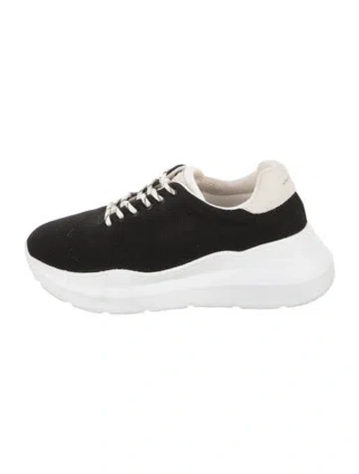 Pre-owned Rebecca Minkoff Chunky Sneakers In Black/white