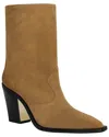Rebecca Minkoff City Suede Cowboy Bootie In Brown