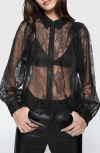 Rebecca Minkoff Cleo Lace Sleeve Shirt