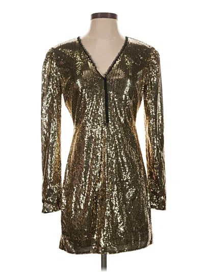 Pre-owned Rebecca Minkoff Cocktail Dress In Gold
