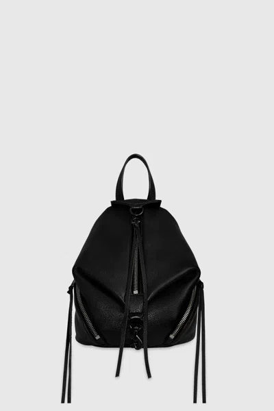 Rebecca Minkoff Convertible Mini Julian Backpack Bag In Black