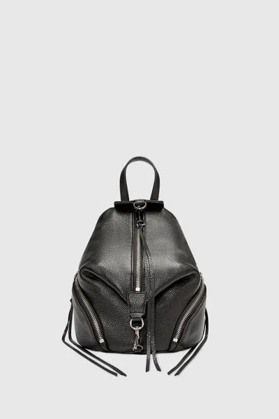 Rebecca Minkoff Convertible Mini Julian Backpack Bag In Black