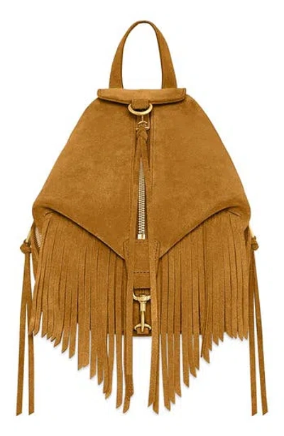 Rebecca Minkoff Convertible Mini Julian Backpack In Gold