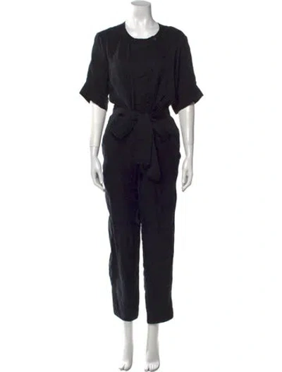 Pre-owned Rebecca Minkoff Crew Neck Jumpsuit In Black