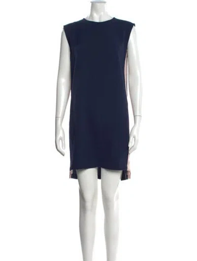 Pre-owned Rebecca Minkoff Crew Neck Knee-length Dress In Blue