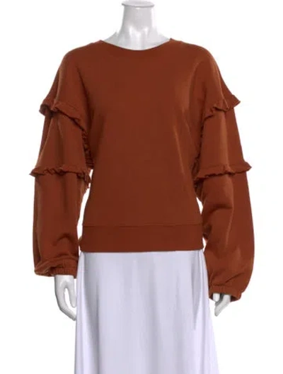 Pre-owned Rebecca Minkoff Crew Neck Sweater In Brown