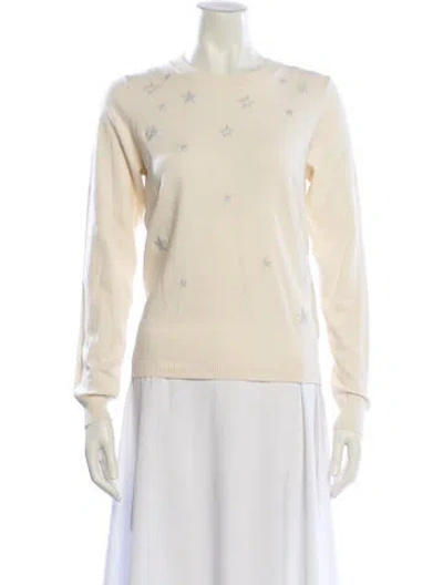 Pre-owned Rebecca Minkoff Crew Neck Sweater In Neutral