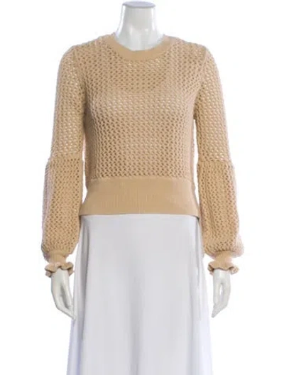 Pre-owned Rebecca Minkoff Crew Neck Sweater In Neutral