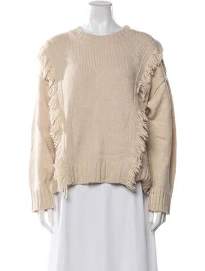 Pre-owned Rebecca Minkoff Crew Neck Sweater In Neutrals
