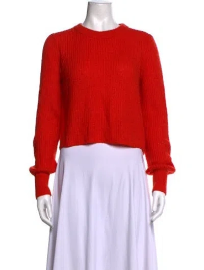 Pre-owned Rebecca Minkoff Crew Neck Sweater In Orange