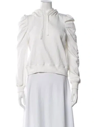 Pre-owned Rebecca Minkoff Crew Neck Sweater In White