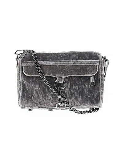 Pre-owned Rebecca Minkoff Crossbody Bag In Gray