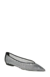 REBECCA MINKOFF REBECCA MINKOFF CRYSTAL MESH BALLET FLAT