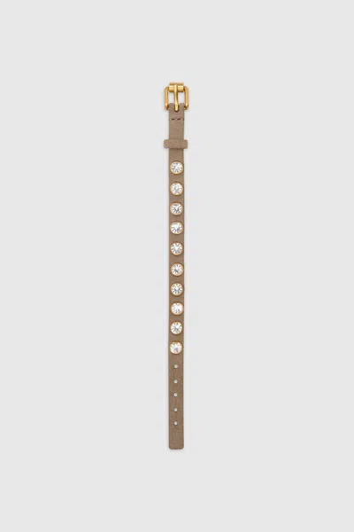 Rebecca Minkoff Crystal Stud Bracelet In Orange