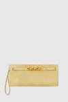 Rebecca Minkoff Curb Link Clutch Bag In Gold