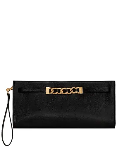 Rebecca Minkoff Curb Link Clutch In Black