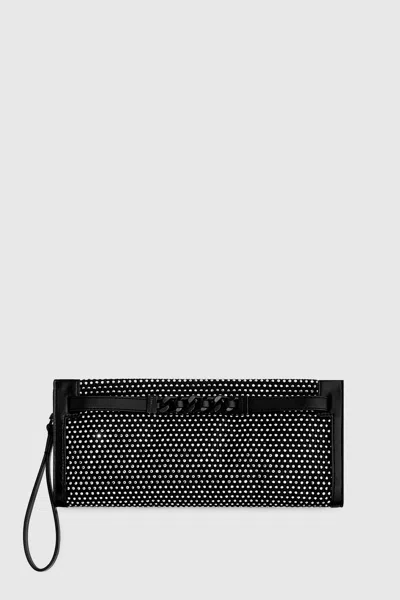 Rebecca Minkoff Curb Link Clutch With Crystals Bag In Black
