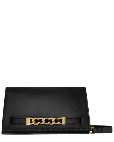 Rebecca Minkoff Curb Link Leather Crossbody In Black