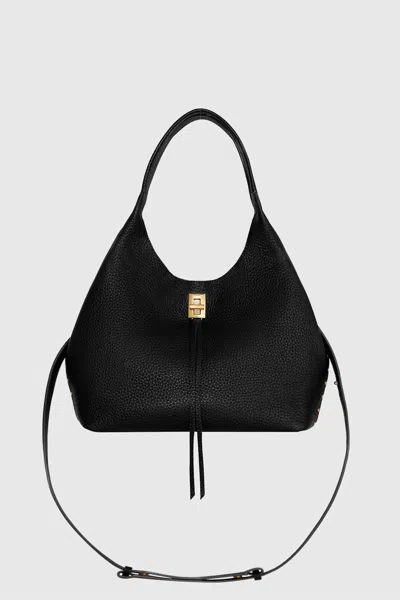 Rebecca Minkoff Darren Studded Leather Carrysome Bag In Black