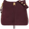 Rebecca Minkoff Darren Deerskin Leather Shoulder Bag In Garnet